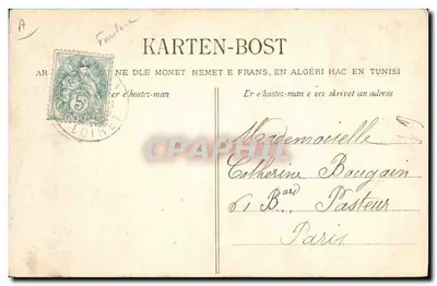Młoda kobieta z Lanniec i Trégune — Obrzeża Concarneau — Kolekcja Villard, Quimper — Rewers