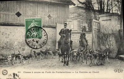 Jagd auf Hunde in der Forêt de Fontainebleau — Die Rückkehr zum Käfig — Siron Edit.