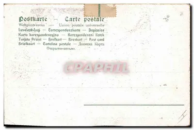 Mulher com vestido de mangas largas — com selo postal — n°26 — Verso