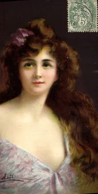 Retrato de mulher — obra de Arti — editor K.F. Editores, série 1202