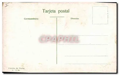 Defilé della squadra — Corrida de Toros n° 71 M — editore non visibile — Verso