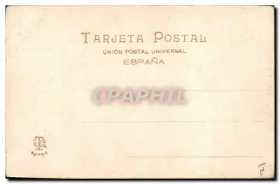 Torofight — Suerte de vara — Unie Postaal Universeel, Madrid — Achterkant