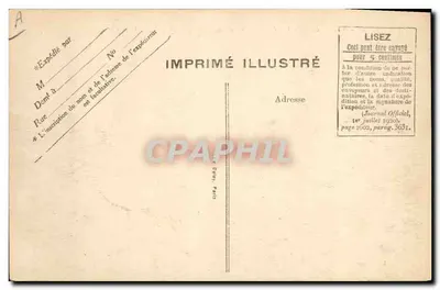Le Havre — Aankomst van het schip "Paris" — Imprimé Illustré — Achterkant