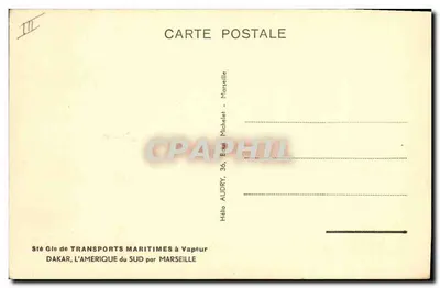 O navio de passageiro "Provence" — 20.000 toneladas — S.G.T.M. — Verso