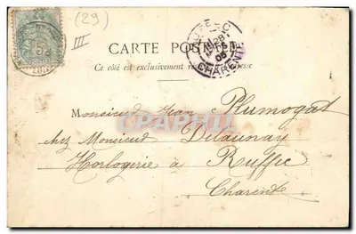Concarneau — A corda sensível do Bretão está no seu estômago — Coleção G. L. D. de Namias, n° 6666 — Verso