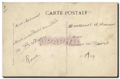Bretania — Młoda chłopka — Wydawca: La Belle, Paryż, nr 126 — Rewers