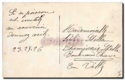 Jovem homem com cesta de peixes — 1º de Abril — Editor Eutlipé, n°222 — Verso