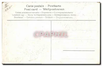 Pesce e lilà — 1° Aprile — cartolina postale umoristica — Verso