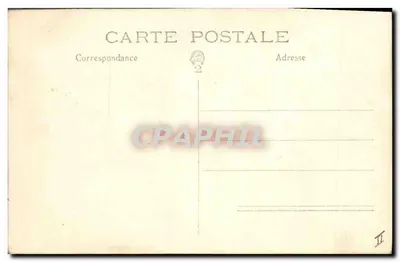 Bebê em um carrinho de bebê — cena de rua — cartão postal anônimo — Verso