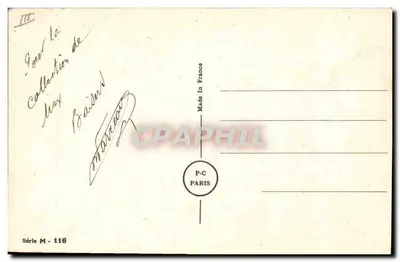 Soldado y mujer con cochecito — escena humorística — V.S. PAHN — Reverso