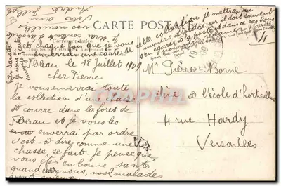 Caça à fera na Floresta de Fontainebleau — Almoço dos Piqueurs — SIRGN Edit. n°73 — Verso