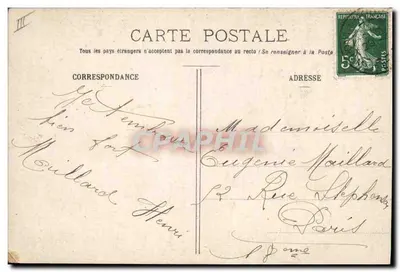 Trauerzug von Mademoiselle Lacasse — Liberatorus es III — E. R., Paris — Rückseite