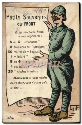 Żołnierz na froncie — Małe wspomnienia z FRONTU — Griffe d'Alpha