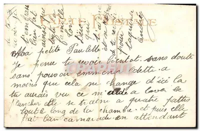 Frau im traditionellen Kleid, die ein Ticket bittet — Künstlerstempel Grif — Serie Nr. 70 — Rückseite