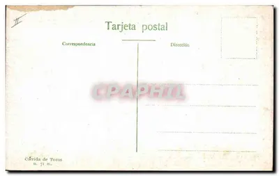 Corrida torów — Cogida konia — Wydawca Corrida de Toros, nr 71 m. — Rewers