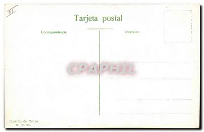 Wjazd na picar — Karyzowanie byka pikiem — Corrida de Toros, n° 71 m. — Rewers