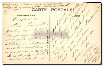 O Transatlântico "ROCHAMBEAU" — Le Havre — n°276 — Verso