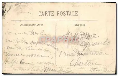 Le Havre — Pałacowiec 'Le Rochambeau' — Edit. Barriaux — Rewers
