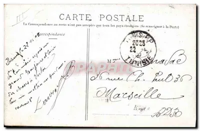 Navio RHÔNE — Compagnia de Navegação Mista — Editor Prieur & Dourois, Puteaux — Verso