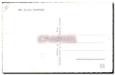 Nowoczesna pocztówka Kino Danielle Darrieux — Rewers