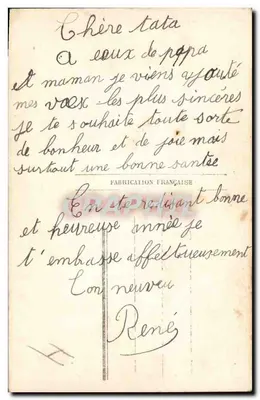 Criança e homem de neve — Paris 737 — editor C.B. Paris — Verso