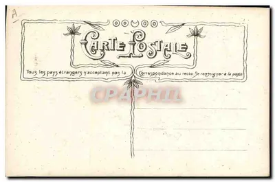 Santa Catarina — ilustração Art Nouveau — editor Crosssant, n° 3047 — Verso