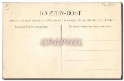 Młoda kobieta z Huelgoat — Studium czap brzozowych — Zbiór Villand, Quimper, nr 1030 — Rewers