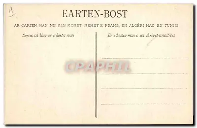 Młoda kobieta z Elven — Studium kapeluszy bretońskich — Zbiór VILLARD, Quimper, nr 1417 — Rewers