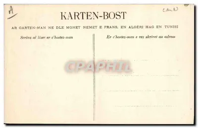 Młoda kobieta z Guingamp — Studia nad fryzurami Bretanii — Kolekcja VILLAIN, Quimper — Rewers