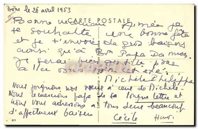 Festa all'aperto — bambini e donna in costume — Edizione Rhodania, n°83 — Verso