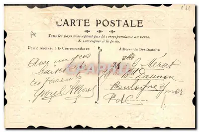 Santa Catarina — cartão postal religioso — editor não identificado — Verso