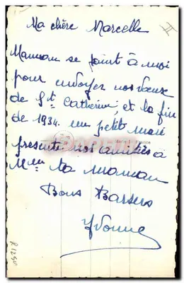 Vive J'te Catherine — Retrato da cantora — PC Paris n°3892 — Verso