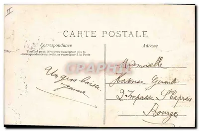 Santa Catarina — Homem admirando uma coiffure — editor A.N. Paris, n°401 — Verso