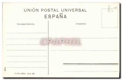Caduta del Picador — scena di torero — P. & Co., Mehn, Serie 56 — Verso