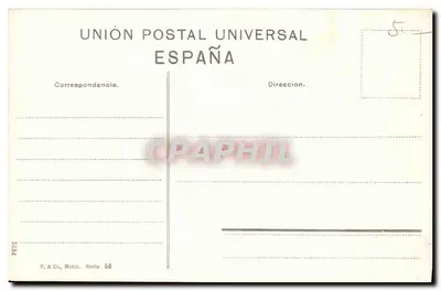 Suerte de vara — spectacle de tauromachie — P. & Co., Mchn. Série 56 — Rewers