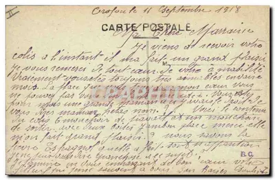 Cacciatorpediniere francese "Provence" — Manovra di combattimento in mare agitato — Grimaud Fils et Cie, Marsiglia, n° 84 — Verso