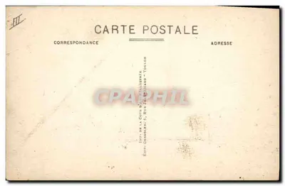 Provence — First-class battleship 25,000 tonnes — Publisher: Imp. de la Côte d'Azur, Toulon — Back