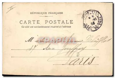 Carta postal ilustrada — Bonheur — editor St. Georges 57 — Verso