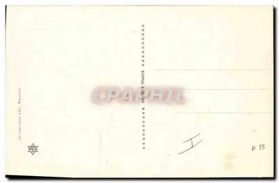 Para w strojach epokowych — romantyczna scena — Imprimé d'Art, Marsylia, p. 15 — Rewers