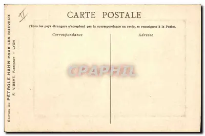 Marie Antoinette — retrato em traje de corte — Edição do Petróleo Hahn para os Cabelos — Verso