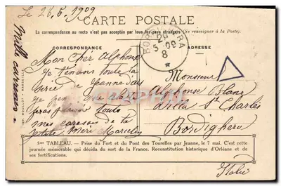 Zajęcie Fortu i Mostu Wieżowego w Orléansie — 5. Obraz — Wyd. Moulot, Marsylia — Rewers