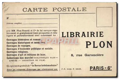 Émile Henriot — portrait — éditeur LIBRAIRIE PLON — Verso