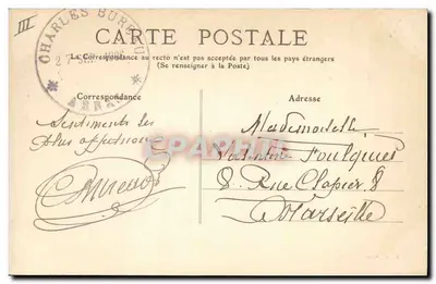 Arras — Material y Caballos listos para salir hacia la Escuela de Puentes — editor B. B. n°64 — Reverso