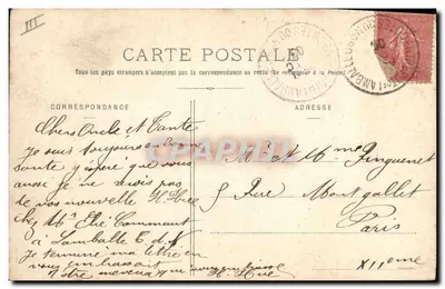 Lamballe - Le Harras — uitzicht op de plein — Bally en Chambon, uitgevers (nr. 4.427) — Achterkant