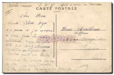 Campo di Bitche — Le Stalle — 3° Reggimento d'Infanteria, 2° Battaglione, 3° Compagnia — Verso