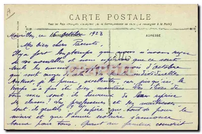 Cruiser Cuirassado Pothuau — Marinha Militar Francesa — Guerra 1914-1918 — Verso