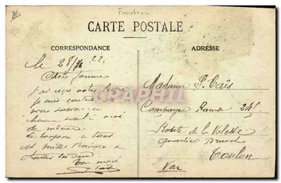 Żonenci dawniej (Quimper) — Kolekcja E. H., St-B. — n° 2166 — Rewers
