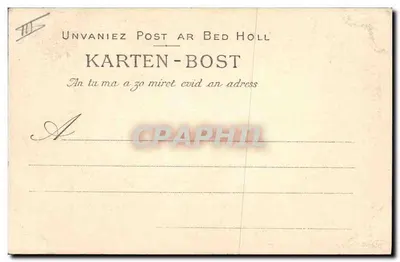 Mały Bigouden z Pont-l'Abbé — kolekcja Vizian, Quimper — nr 1501 — Rewers