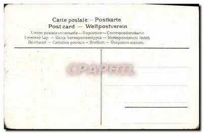 Caricature d'une femme avec un poisson — 1er Avril — éditeur 'CPAPHIL' (imprimé sur la carte) — Achterkant