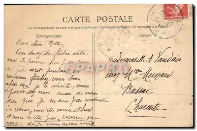 Je meurs ou je m'attache — ilustracja chwasty — wydawca nieznany — Rewers